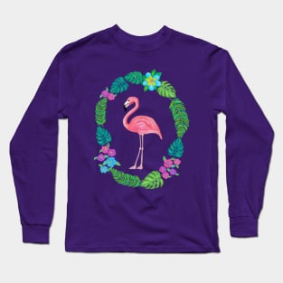 Tropical Flamingo Long Sleeve T-Shirt